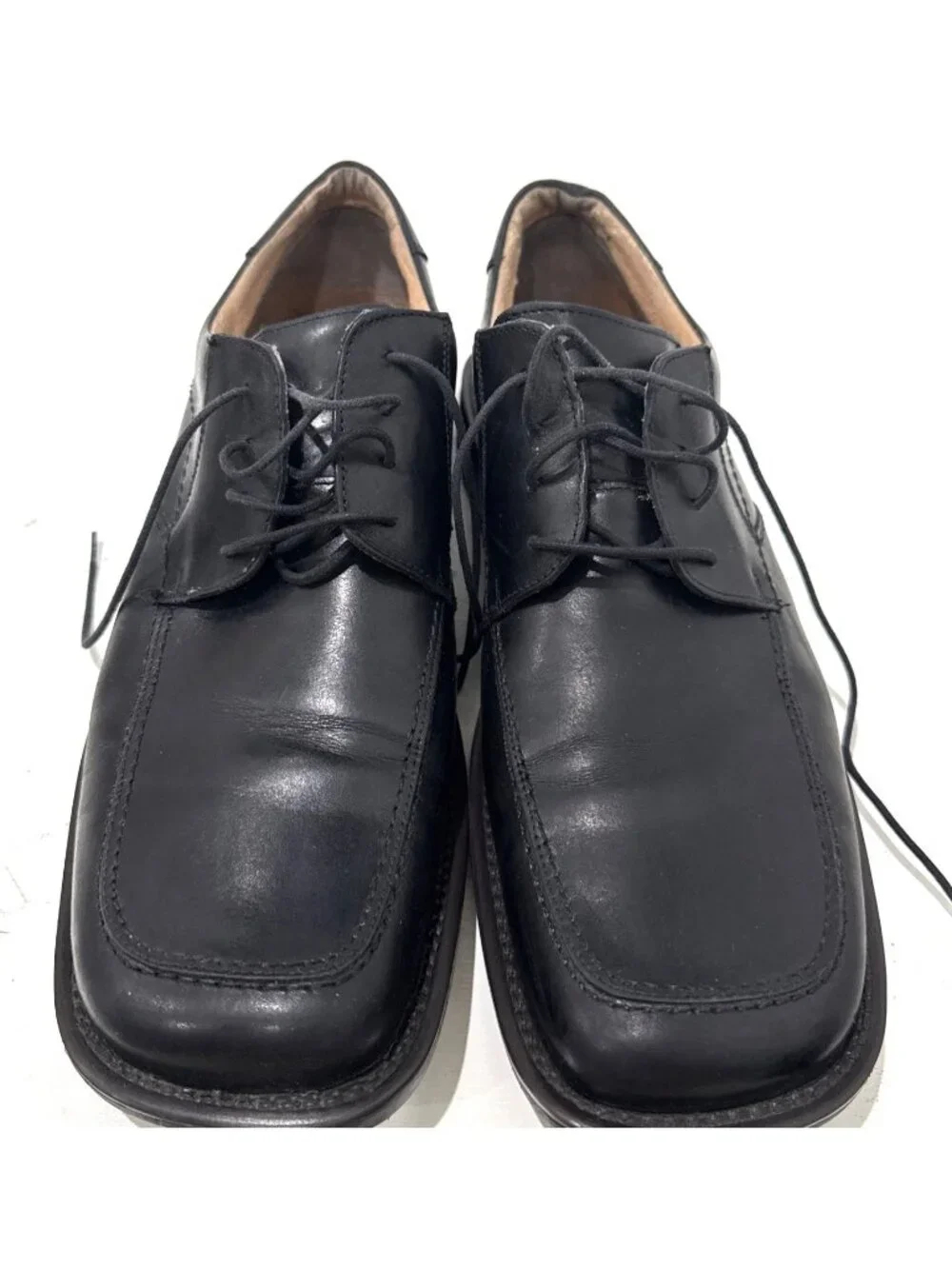 Wild Pair Made In Italy Genuine Leather Black Oxford Shoes Men Size 13D